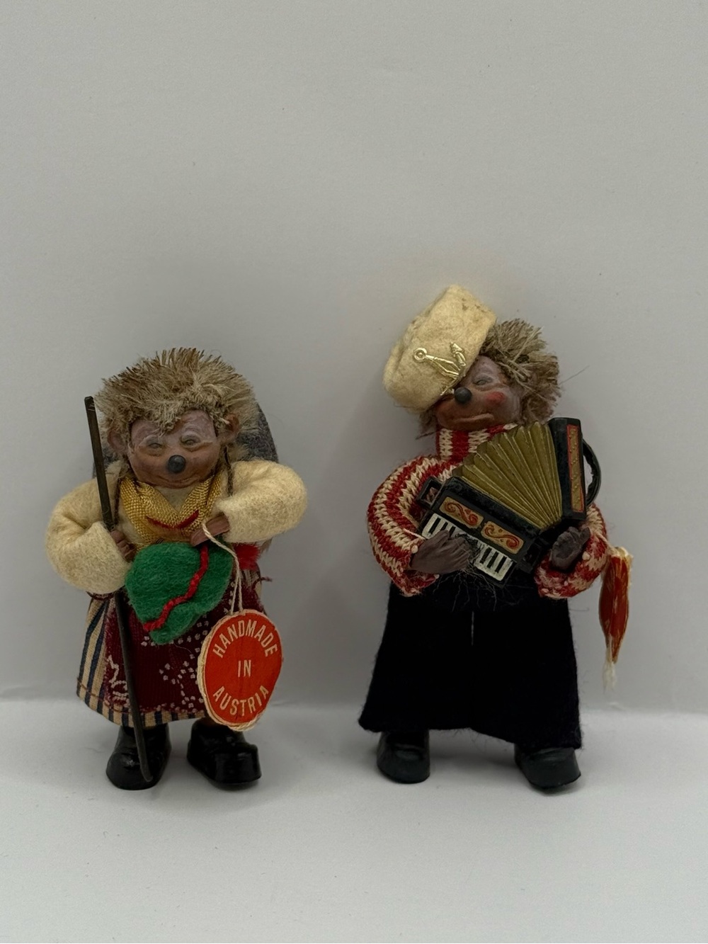 Antique Steiff Peter Austria Mecki Macky Hedgehog Sailors Accordion Player